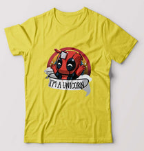 Load image into Gallery viewer, Deadpool Unicorn T-Shirt for Men-Yellow-Ektarfa.online
