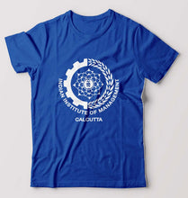 Load image into Gallery viewer, IIM Calcutta T-Shirt for Men-S(38 Inches)-Royal Blue-Ektarfa.online
