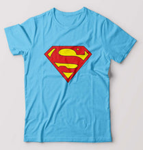 Load image into Gallery viewer, Superman T-Shirt for Men-S(38 Inches)-Light Blue-Ektarfa.online

