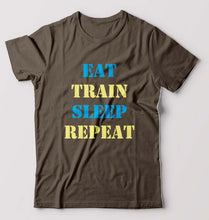 Load image into Gallery viewer, Gym T-Shirt for Men-Olive Green-Ektarfa.online
