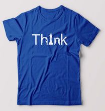 Load image into Gallery viewer, Chess Think T-Shirt for Men-S(38 Inches)-Royal Blue-Ektarfa.online
