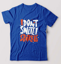 Load image into Gallery viewer, Gym Sweat T-Shirt for Men-S(38 Inches)-Royal Blue-Ektarfa.online
