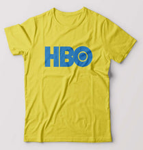 Load image into Gallery viewer, HBO T-Shirt for Men-S(38 Inches)-Yellow-Ektarfa.online
