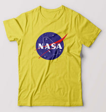 Load image into Gallery viewer, Nasa T-Shirt for Men-S(38 Inches)-Yellow-Ektarfa.online
