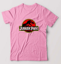 Load image into Gallery viewer, Jurassic Park T-Shirt for Men-S(38 Inches)-Light baby pink-Ektarfa.online
