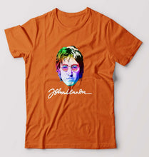 Load image into Gallery viewer, John Lennon T-Shirt for Men-Orange-Ektarfa.online
