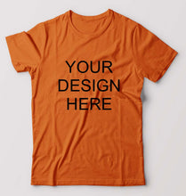 Load image into Gallery viewer, Customized-Custom-Personalized T-Shirt for Men-S(38 Inches)-Orange-Ektarfa.online
