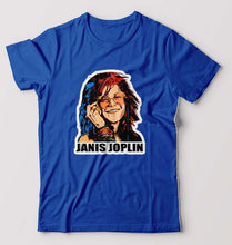 Load image into Gallery viewer, Janis Joplin T-Shirt for Men-Royal Blue-Ektarfa.online
