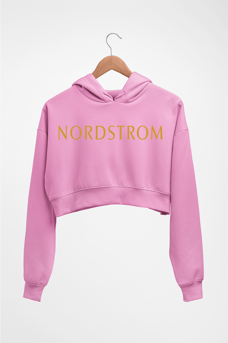 Nordstrom Crop HOODIE FOR WOMEN-Light Baby Pink-Ektarfa.online