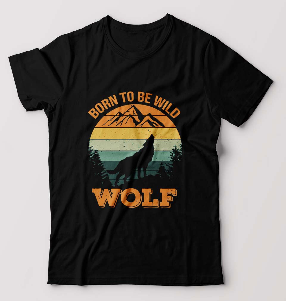 Wolf T-Shirt for Men-Black-Ektarfa.online