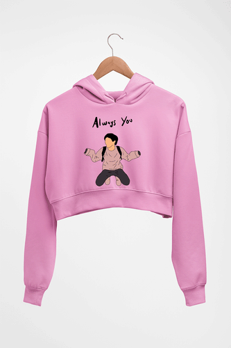 Louis Tomlinson Crop HOODIE FOR WOMEN-Light Baby Pink-Ektarfa.online