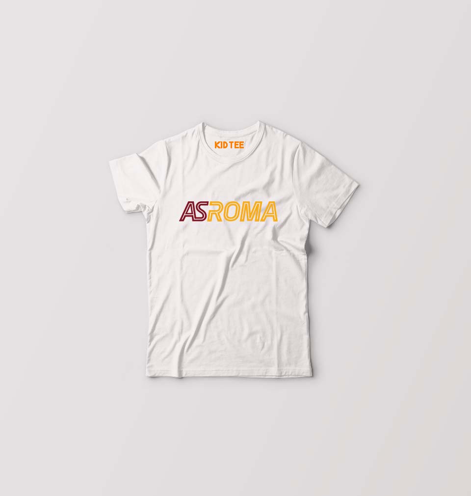 A.S. Roma Kids T-Shirt for Boy/Girl-White-Ektarfa.online