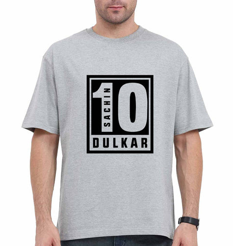 Sachin Tendulkar Oversized T-Shirt for Men-Grey-Ektarfa.online