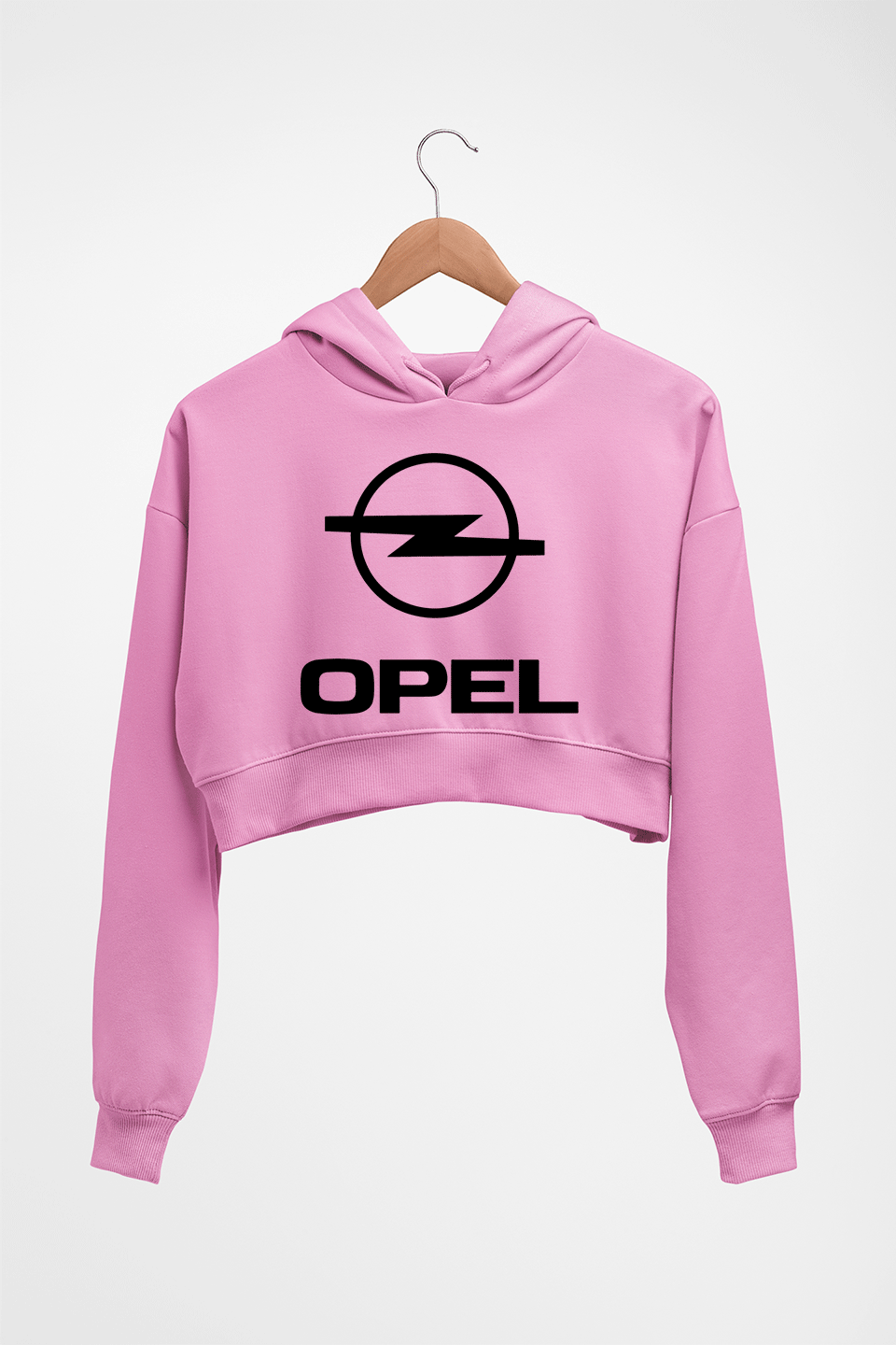 Opel Crop HOODIE FOR WOMEN-Light Baby Pink-Ektarfa.online