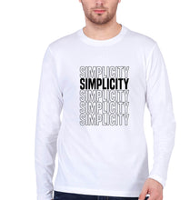Load image into Gallery viewer, Simplicity Full Sleeves T-Shirt for Men-S(38 Inches)-White-Ektarfa.online
