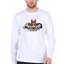 Load image into Gallery viewer, Powerpuff Girls Full Sleeves T-Shirt for Men-White-Ektarfa.online
