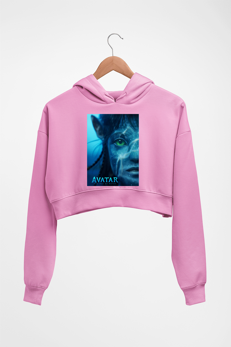 Avatar Crop HOODIE FOR WOMEN-Light Baby Pink-Ektarfa.online