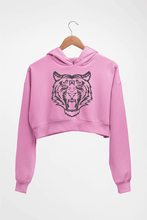 Load image into Gallery viewer, Tiger Crop HOODIE FOR WOMEN-Light Baby Pink-Ektarfa.online
