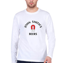 Load image into Gallery viewer, John Smith&#39;s Beers Full Sleeves T-Shirt for Men-White-Ektarfa.online

