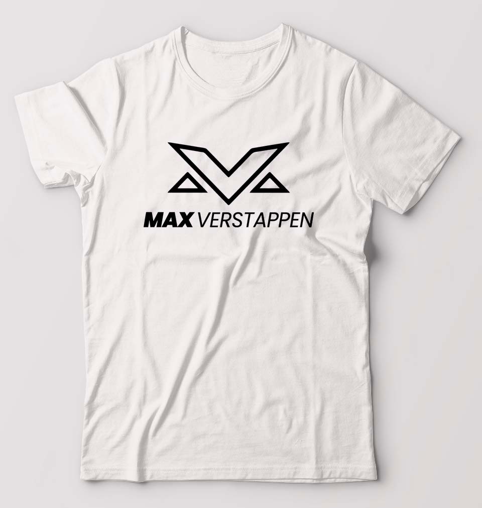 Max Verstappen T-Shirt for Men-S(38 Inches)-White-Ektarfa.online