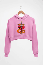 Load image into Gallery viewer, Shawn Michaels (WWE) Crop HOODIE FOR WOMEN-Light Baby Pink-Ektarfa.online
