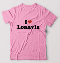 Load image into Gallery viewer, I Love Lonavla T-Shirt for Men-Light Baby Pink-Ektarfa.online
