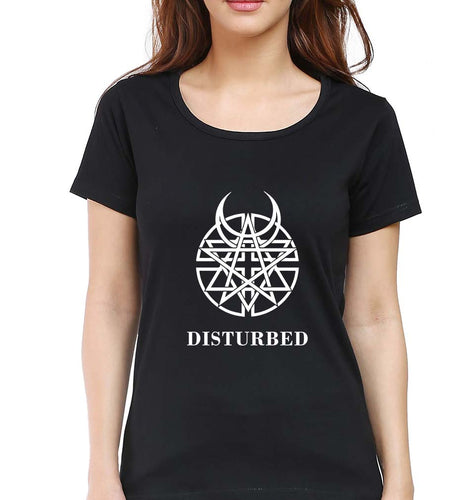 Disturbed T-Shirt for Women-Black-Ektarfa.online