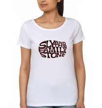 Load image into Gallery viewer, Sly and the Family Stone T-Shirt for Women-White-Ektarfa.online
