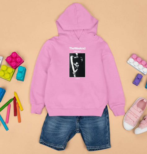 The Weeknd Trilogy Kids Hoodie for Boy/Girl-1-2 Years(24 Inches)-Light Baby Pink-Ektarfa.online