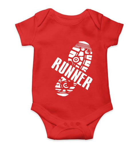 Runner Running Kids Romper For Baby Boy/Girl-0-5 Months(18 Inches)-RED-Ektarfa.online