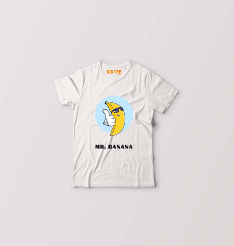 Banana Kids T-Shirt for Boy/Girl-White-Ektarfa.online
