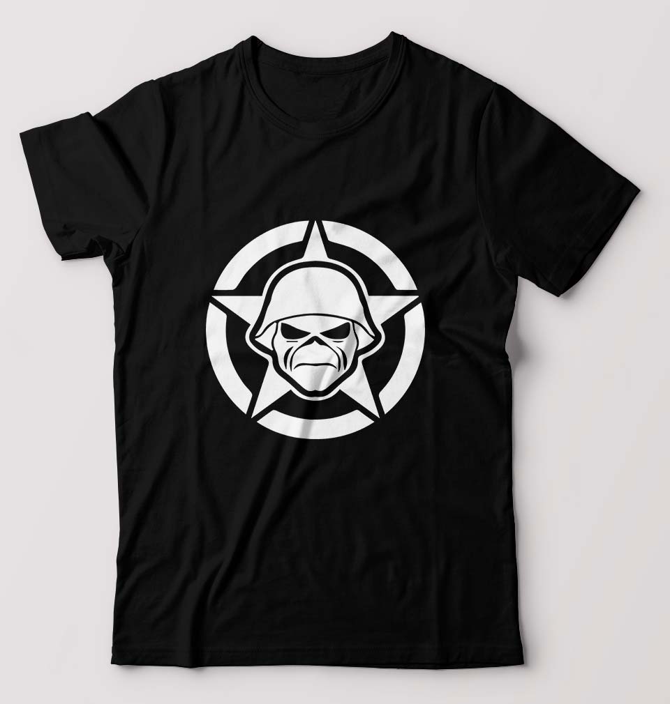 Iron Maiden T-Shirt for Men-S(38 Inches)-Black-Ektarfa.online