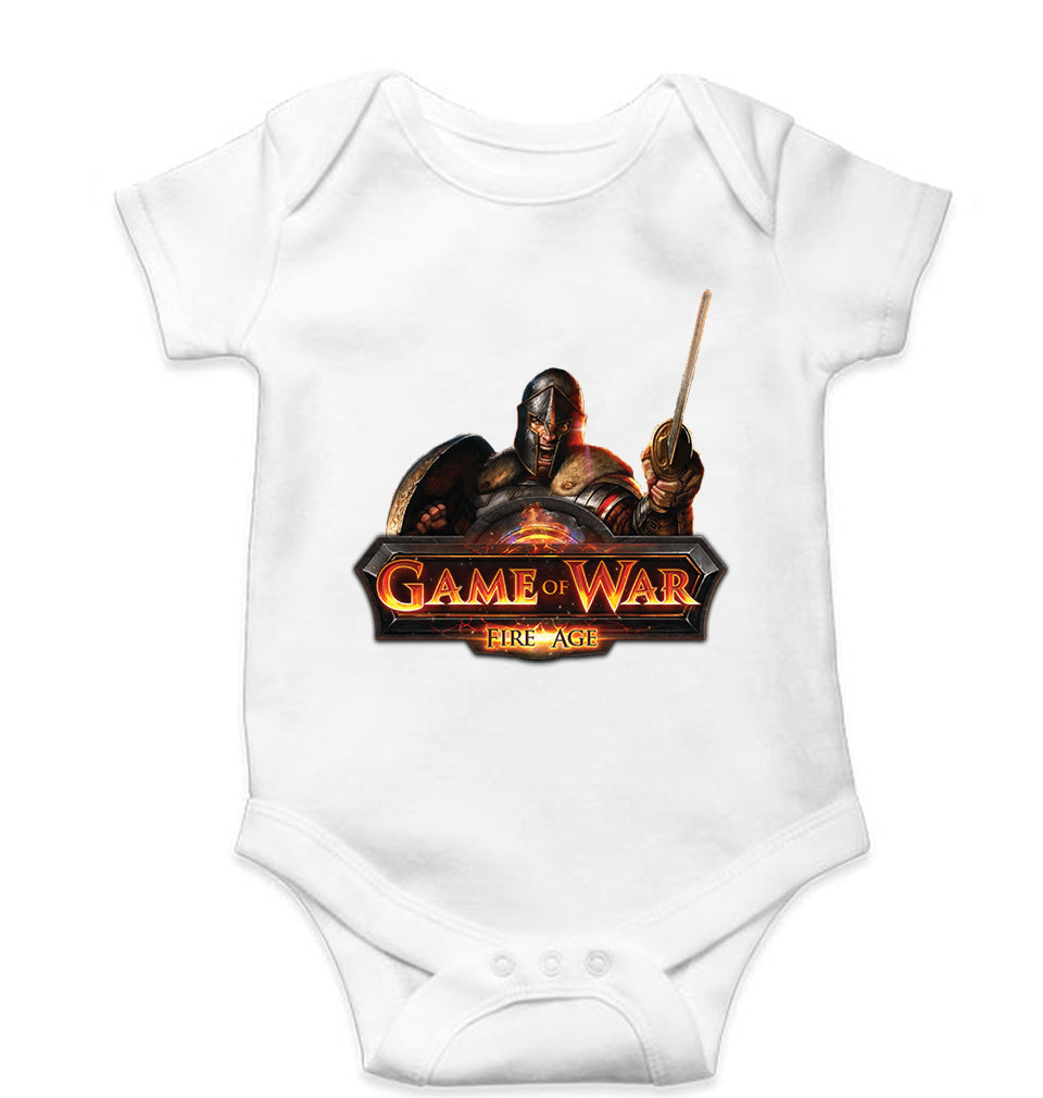 Game of War Kids Romper For Baby Boy/Girl-0-5 Months(18 Inches)-White-Ektarfa.online