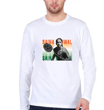 Load image into Gallery viewer, Saina Nehwal Full Sleeves T-Shirt for Men-White-Ektarfa.online
