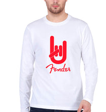 Load image into Gallery viewer, Fender Rock Hand Full Sleeves T-Shirt for Men-White-Ektarfa.online
