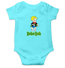 Load image into Gallery viewer, Richie Rich Kids Romper For Baby Boy/Girl-0-5 Months(18 Inches)-Sky Blue-Ektarfa.online
