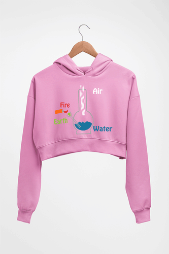 Element Bong Crop HOODIE FOR WOMEN-Light Baby Pink-Ektarfa.online