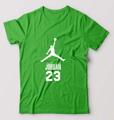 Michael Jordan T-Shirt for Men-S(38 Inches)-Flag Green-Ektarfa.online