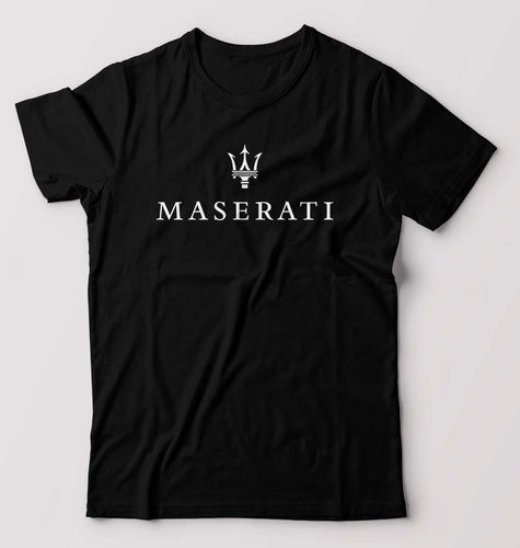 Maserati T-Shirt for Men-S(38 Inches)-Black-Ektarfa.online