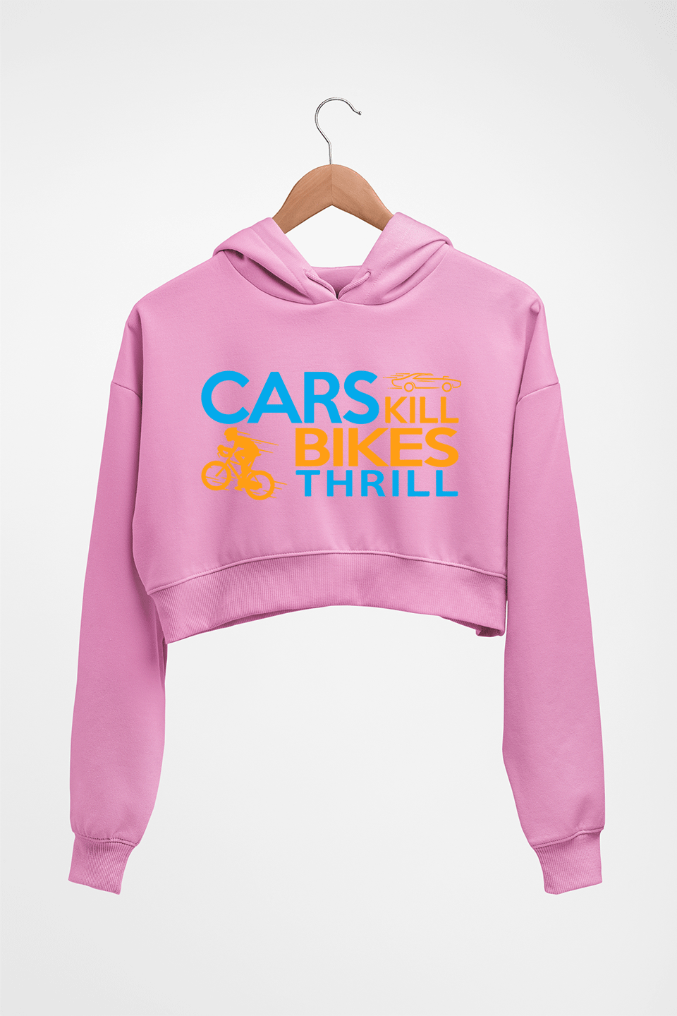 Cycling Crop HOODIE FOR WOMEN-Light Baby Pink-Ektarfa.online