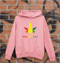 Load image into Gallery viewer, Bob Marley Weed Unisex Hoodie for Men/Women-S(40 Inches)-Light Pink-Ektarfa.online
