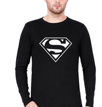 Load image into Gallery viewer, Superman Superhero Full Sleeves T-Shirt for Men-Black-Ektarfa.online
