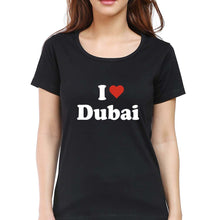 Load image into Gallery viewer, I Love Dubai T-Shirt for Women-Black-Ektarfa.online
