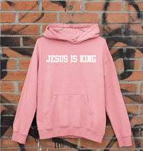 Load image into Gallery viewer, Jesus is King Unisex Hoodie for Men/Women-S(40 Inches)-Light Baby Pink-Ektarfa.online
