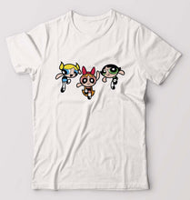 Load image into Gallery viewer, Powerpuff Girls T-Shirt for Men-S(38 Inches)-White-Ektarfa.online
