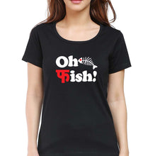 Load image into Gallery viewer, Fish Funny T-Shirt for Women-XS(32 Inches)-Black-Ektarfa.online
