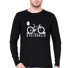 Load image into Gallery viewer, Cycloholic Full Sleeves T-Shirt for Men-Black-Ektarfa.online
