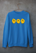 Load image into Gallery viewer, Smiley Unisex Sweatshirt for Men/Women-S(40 Inches)-Royal Blue-Ektarfa.online
