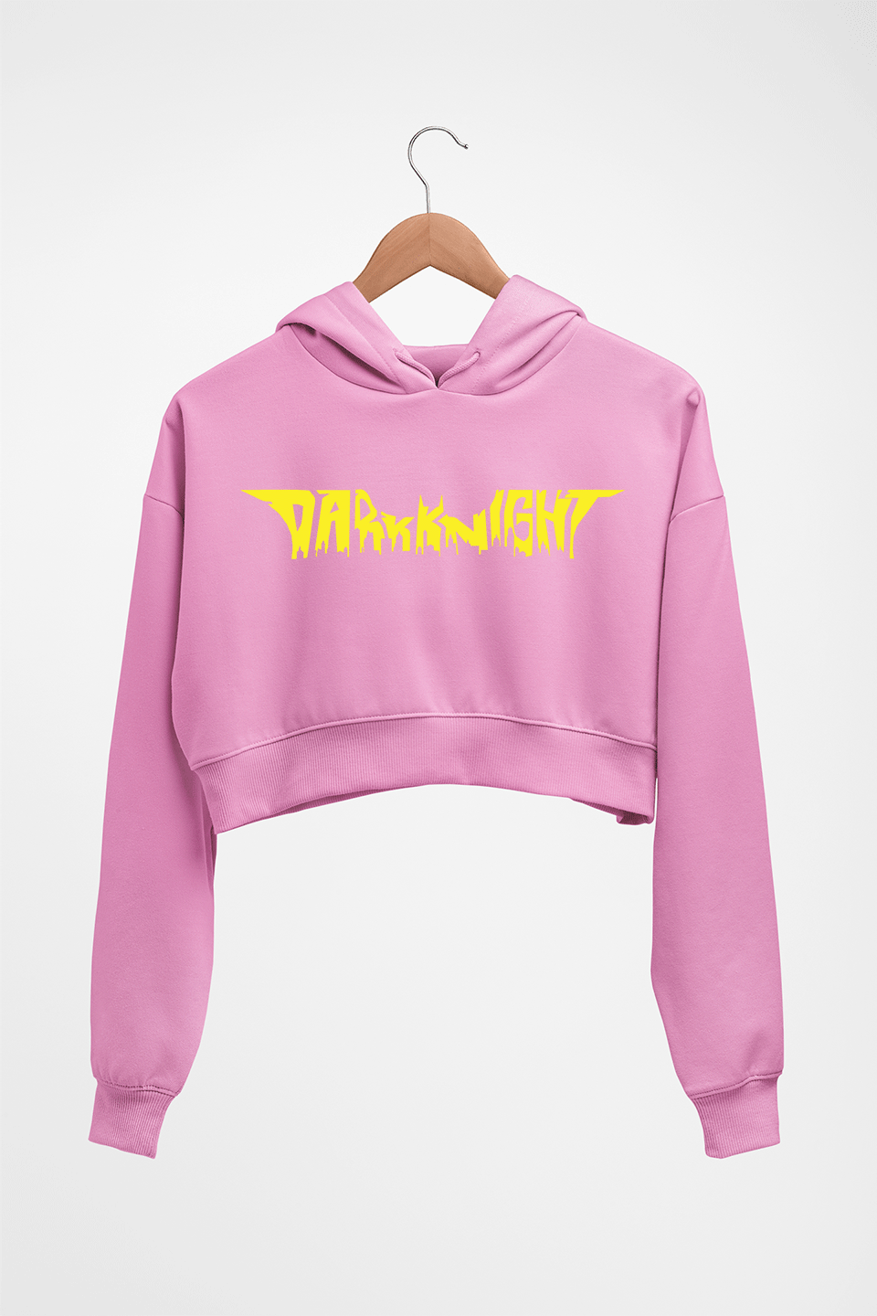Barman Dark Kinght Crop HOODIE FOR WOMEN-Light Baby Pink-Ektarfa.online