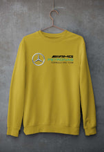 Load image into Gallery viewer, Mercedes AMG Petronas F1 Unisex Sweatshirt for Men/Women-S(40 Inches)-Mustard Yellow-Ektarfa.online
